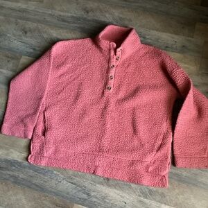 Aerie Soft Pink Sherpa Jacket